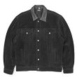 画像1: 90's polo スウェード トラッカージャケット "BLACK" (1)