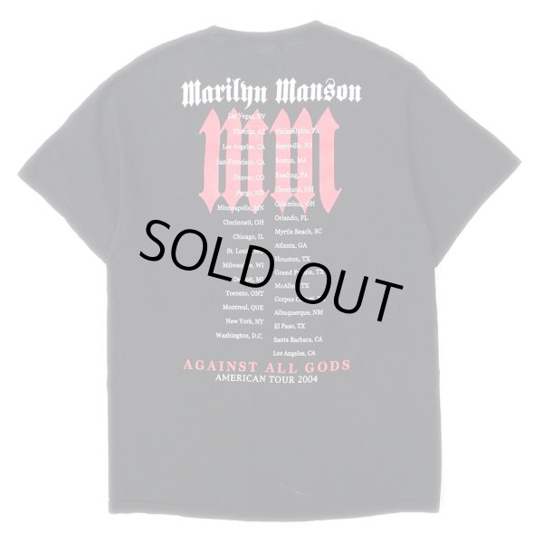 画像2: 00's Marilyn Manson “AGAINST ALL GODS” バンドTシャツ (2)