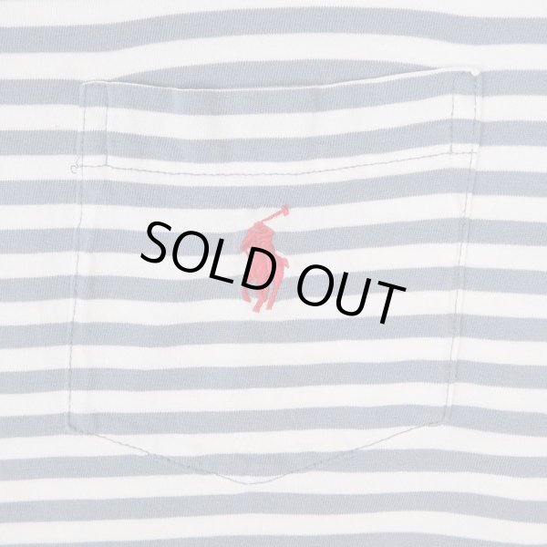 画像3: 00's Polo Ralph Lauren ボーダー柄 ポケットTシャツ (3)