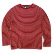 画像1: 00's TOMMY HILFIGER マルチボーダー柄 L/S カットソー (1)