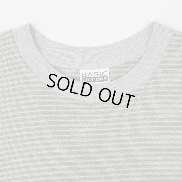 画像3: 90's BASIC EDITIONS マルチボーダーTシャツ “MADE IN USA / OLIVE” (3)