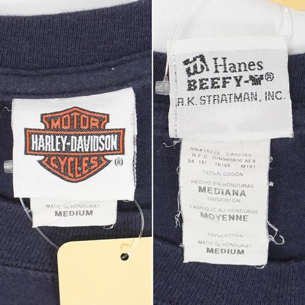 画像3: 00's HARLEY-DAVIDSON 両面プリント ポケットTシャツ (3)