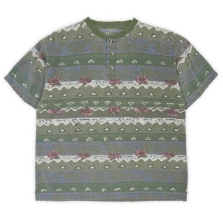 ASAT トライバルカモ柄 L/S Tシャツ - used&vintage box Hi-smile