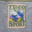 画像2: 90's TT&CO. SPORT ヘンリーネック 総柄コットンピケTシャツ (2)