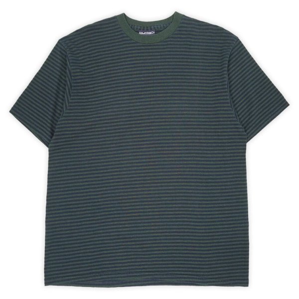 画像1: 90's Puritan ボーダーTシャツ "GREEN × NAVY" (1)