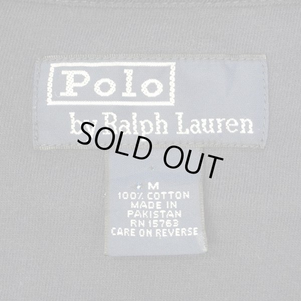 画像2: 90' Polo Ralph Lauren ボーダー柄 ヘンリーネックカットソー (2)