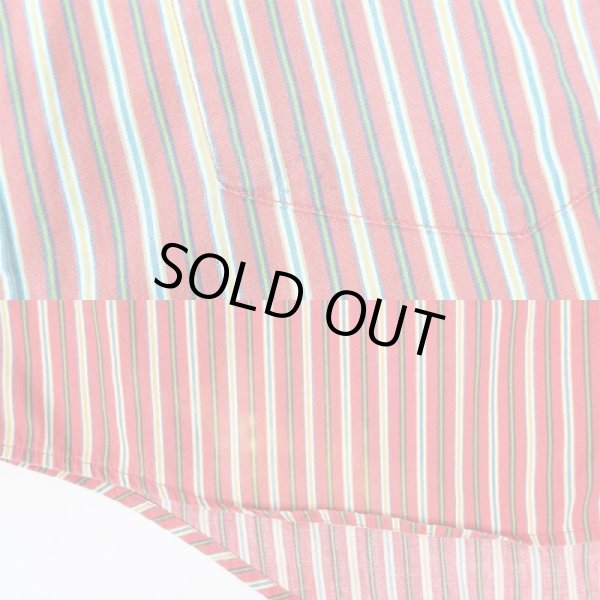 画像4: 90's OLD GAP マルチストライプ柄 ボタンダウンシャツ (4)