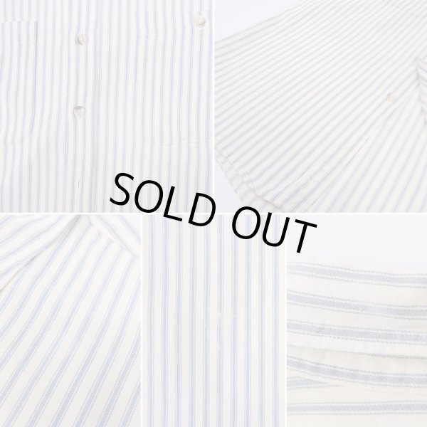 画像4: 80's Banana Republic マルチストライプ柄 ワークシャツ "MADE IN USA" (4)