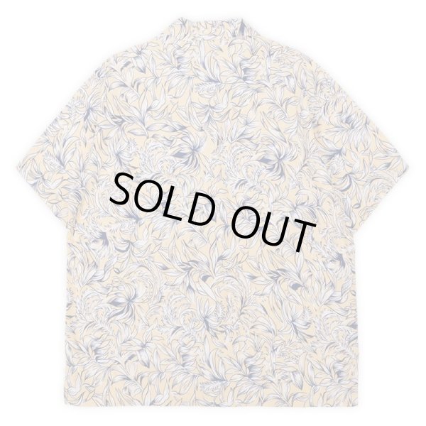 画像2: 90's POLO JEANS 総柄 オープンカラーシャツ (2)