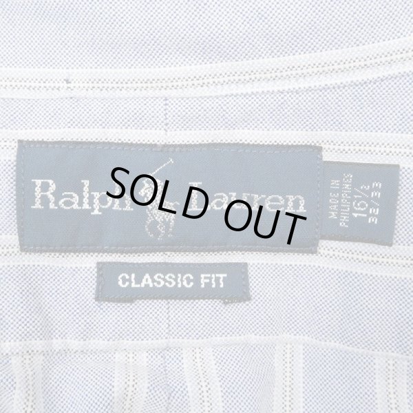 画像2: 00's Polo Ralph Lauren マルチストライプ柄 ボタンダウンシャツ "CLASSIC FIT" (2)