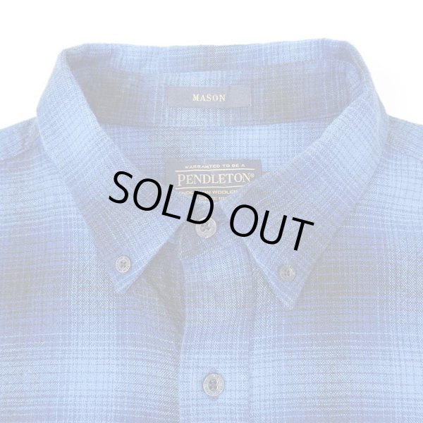画像3: 00's PENDLETON オンブレチェック柄 フランネルボタンダウンシャツ "MASON" (3)