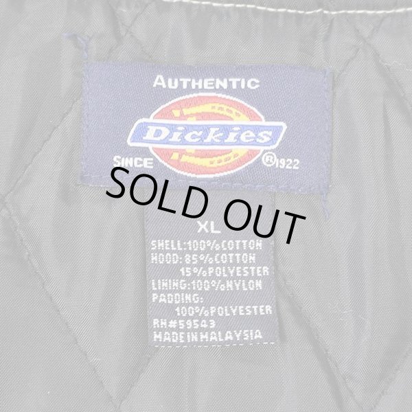 画像2: 90's Dickies キルティングライナー フーディーネルシャツ "BLACK Plaid" (2)