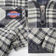 画像4: 90's Dickies キルティングライナー フーディーネルシャツ "BLACK Plaid" (4)