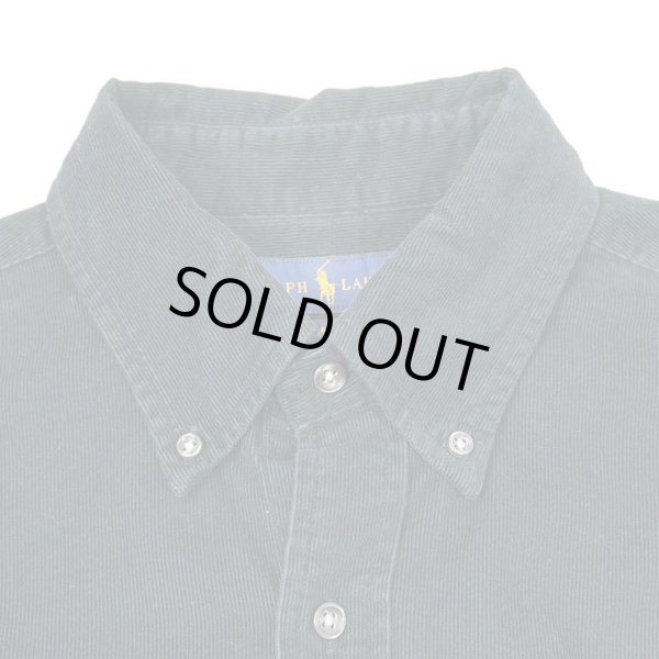 画像3: 00's Polo Ralph Lauren コーデュロイ ボタンダウンシャツ "CLASSIC FIT / BLACK" (3)