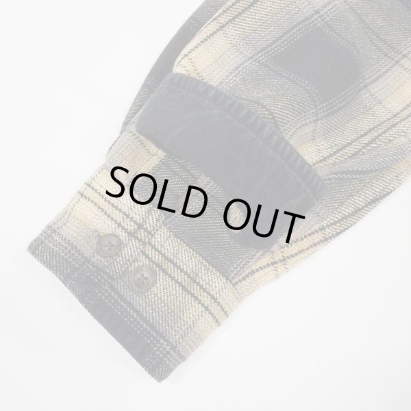 画像3: 90's ST JOHN'S BAY オンブレチェック柄 ヘビーネルシャツ "Black Plaid" (3)