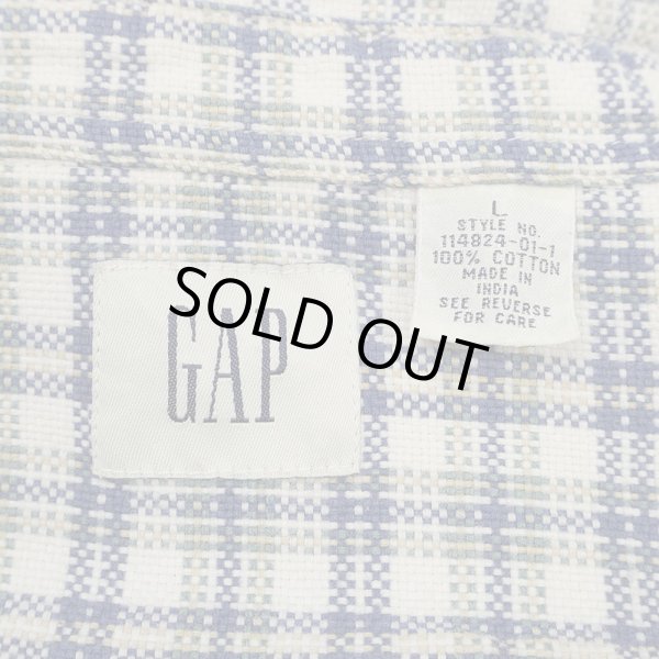 画像2: 00's OLD GAP ヘビーネルシャツ (2)