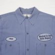 画像3: 90's EWC S/S コットンワークシャツ "FADE NAVY" (3)