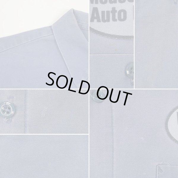 画像4: 90's EWC S/S コットンワークシャツ "FADE NAVY" (4)