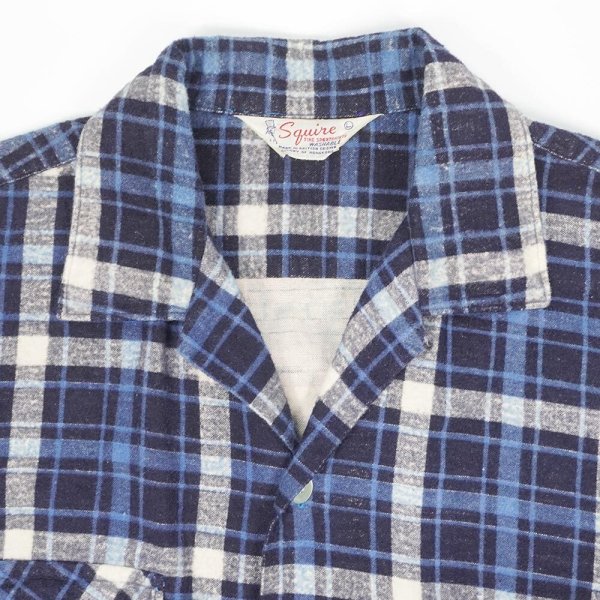 画像3: 60's Squire オープンカラー プリントネルシャツ (3)