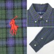 画像3: 90-00's Polo Ralph Lauren フランネル ボタンダウンシャツ "BLAKE / Navy Plaid" (3)