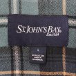 画像2: 00's ST JOHN'S BAY フランネル ボタンダウンシャツ “Blue × Black Plaid” (2)