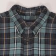画像3: 00's ST JOHN'S BAY フランネル ボタンダウンシャツ “Blue × Black Plaid” (3)