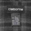 画像2: 00's Claiborne オンブレチェック柄 レーヨンシャツ "BLACK BASE" (2)