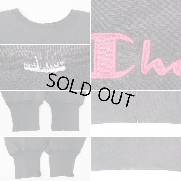 画像5: 90's Champion リバースウィーブ スウェット “BLACK / AS-IS” (5)