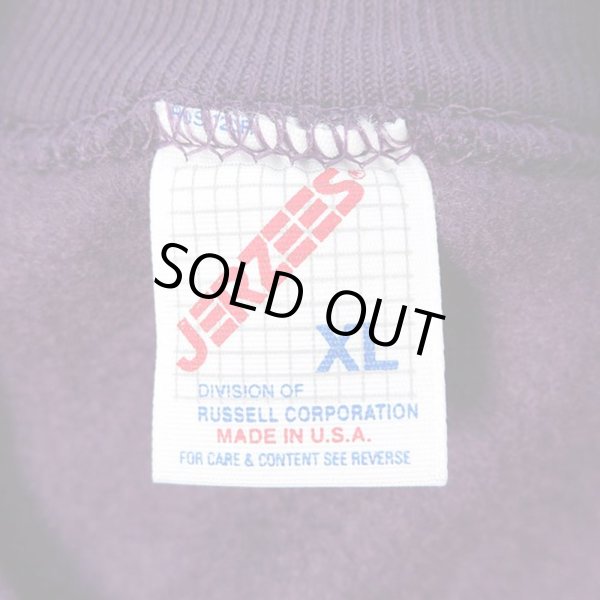 画像2: 90's JERZEES スウェットシャツ "PURPLE / DEADSTOCK" (2)