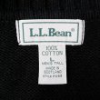 画像2: 90's L.L.Bean Vネック コットンニット "MADE IN SCOTLAND / BLACK" (2)