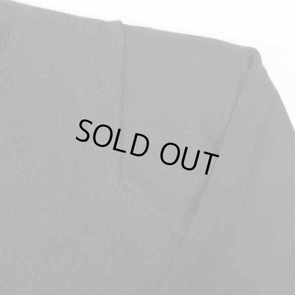 画像4: 90's L.L.Bean Vネック コットンニット "MADE IN SCOTLAND / BLACK" (4)