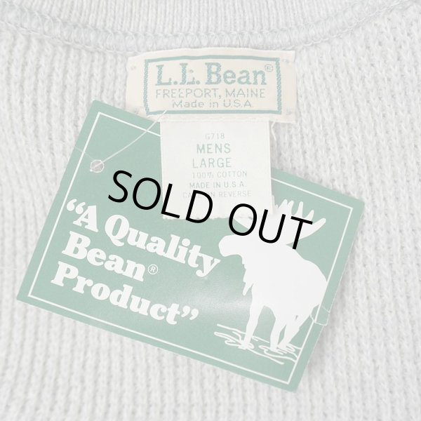 画像2: 80's L.L.Bean コットン ジープニット "MADE IN USA / DEADSTOCK" (2)
