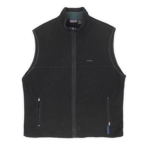 画像1: 90's Patagonia シンチラフリースベスト "MADE IN USA / BLACK / sizeXXL" (1)