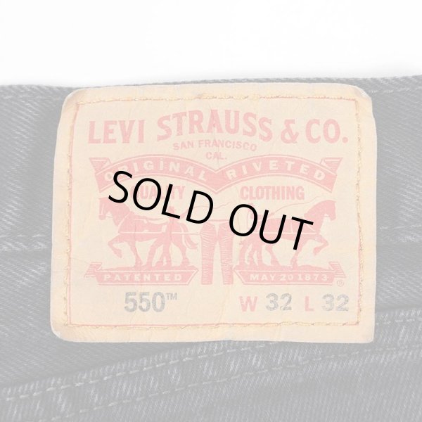 画像3: 00's Levi's 550 ブラックデニムパンツ “W32 L32” (3)