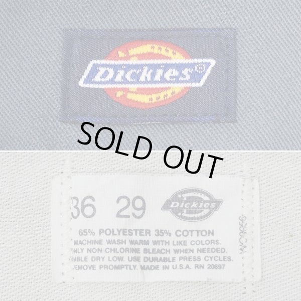 画像3: Early 90's Dickies 874 ワークパンツ "STEEL BLUE / MADE IN USA / W36 L29" (3)