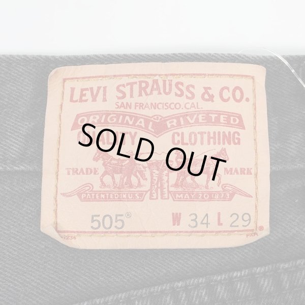画像3: 00's Levi's 505 ブラックデニムパンツ “W34 L29” (3)