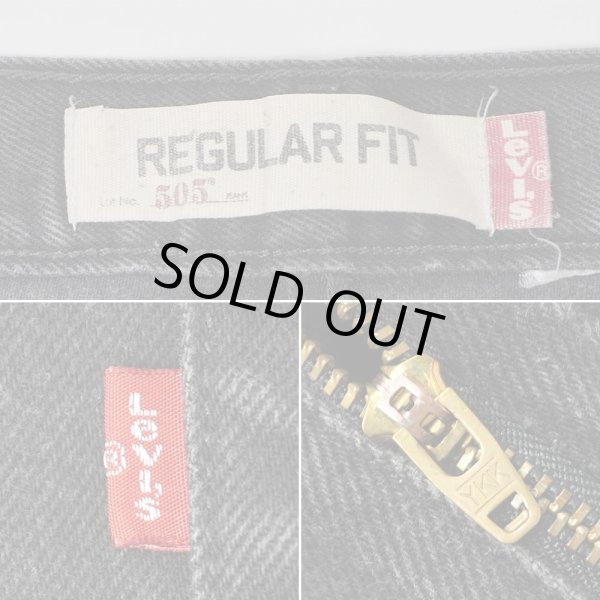 画像4: 00's Levi's 505 ブラックデニムパンツ “W34 L29” (4)