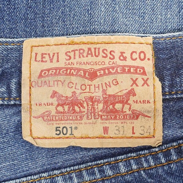 画像3: 00's Levi's 501 デニムパンツ "W34 / Cut Off" (3)