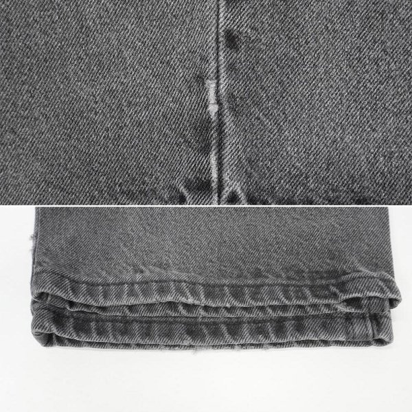 画像4: 00's Wrangler ブラックデニムパンツ "W36 L30" (4)