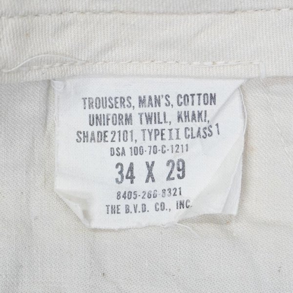 画像3: 70's USMC チノトラウザー "W34 L29" (3)