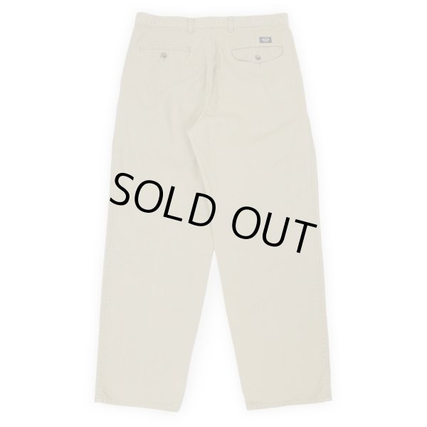 画像2: 90's DOCKERS 2タック チノトラウザー "BEIGE / W33 L30" (2)