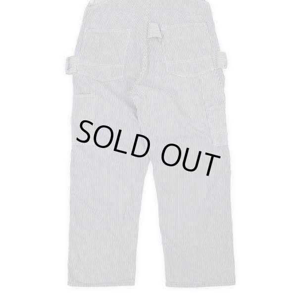 画像3: 60's OSHKOSH ヒッコリーストライプ柄 ダブルニーオーバーオール (3)