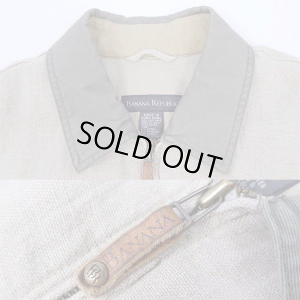 画像3: 90's Banana Republic リネンブルゾン (3)