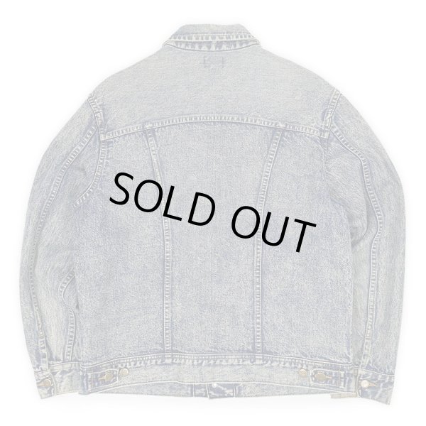 画像2: 90's Lee ケミカルウォッシュ デニムジャケット (2)