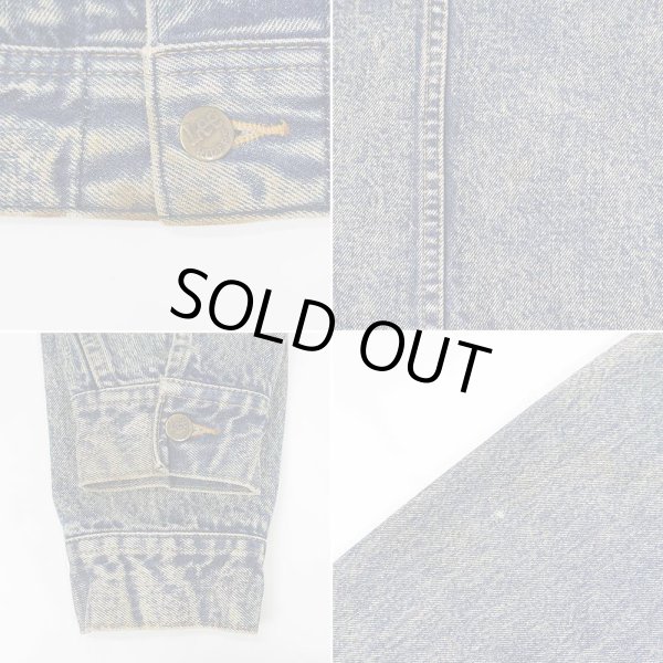 画像4: 90's Lee ケミカルウォッシュ デニムジャケット (4)