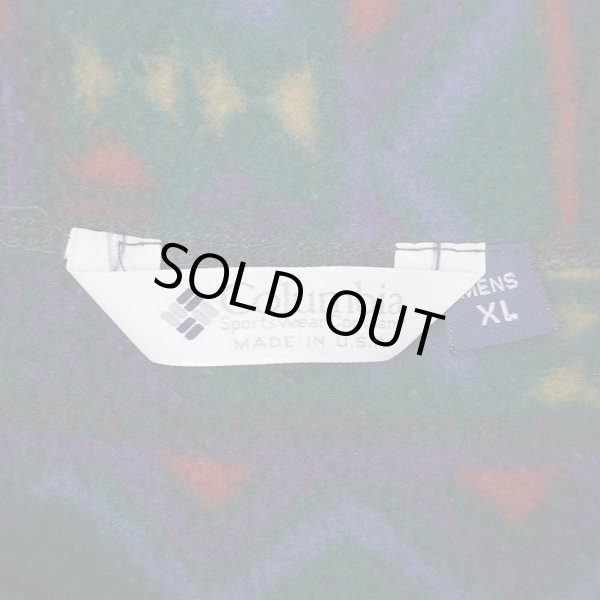 画像2: 90's Columbia スナップT型 総柄フリースジャケット "MADE IN USA" (2)