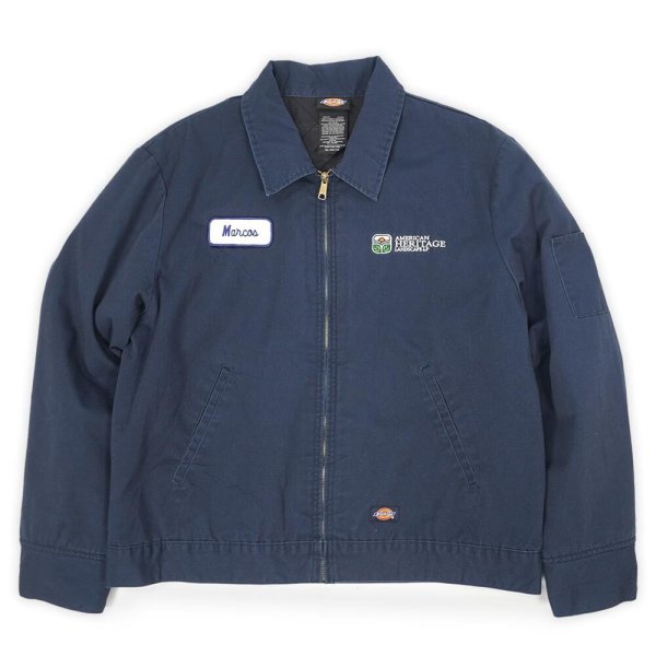 画像1: 00's Dickies アイゼンハワージャケット "企業ロゴ刺繍" (1)