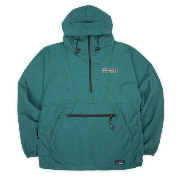 画像1: Late 90's L.L.Bean ナイロンアノラック "GREEN" (1)
