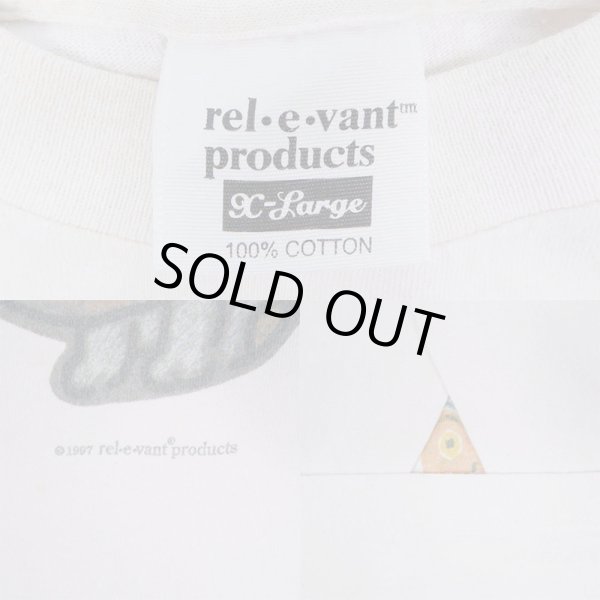 画像3: 90's rel・e・vant 総柄プリント Tシャツ "MADE IN USA" (3)
