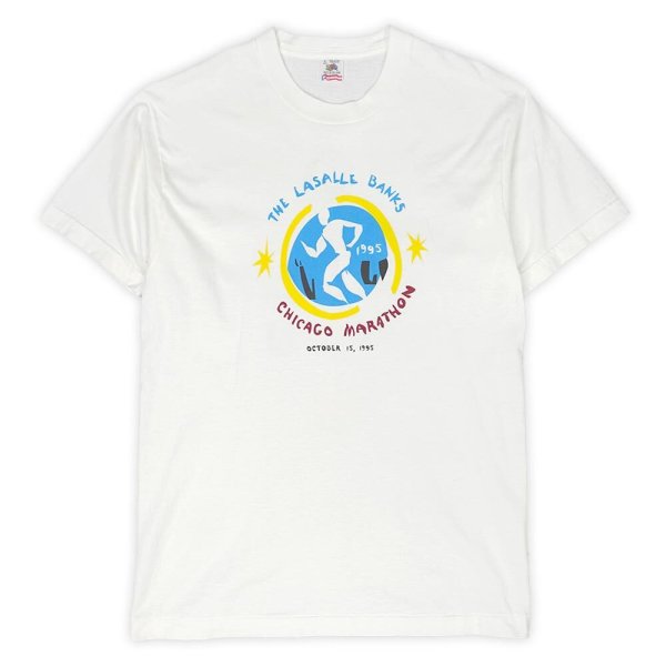 画像1: 90's Chicago Marathon 両面プリントTシャツ "MADE IN USA" (1)